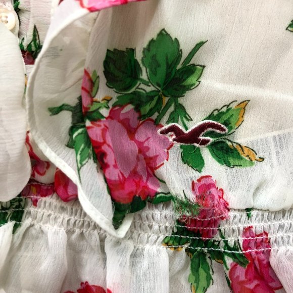 Hollister Floral Button-Down Short Sleeve - Picture 6 of 7